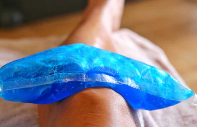 Using a cold pack or ice pack